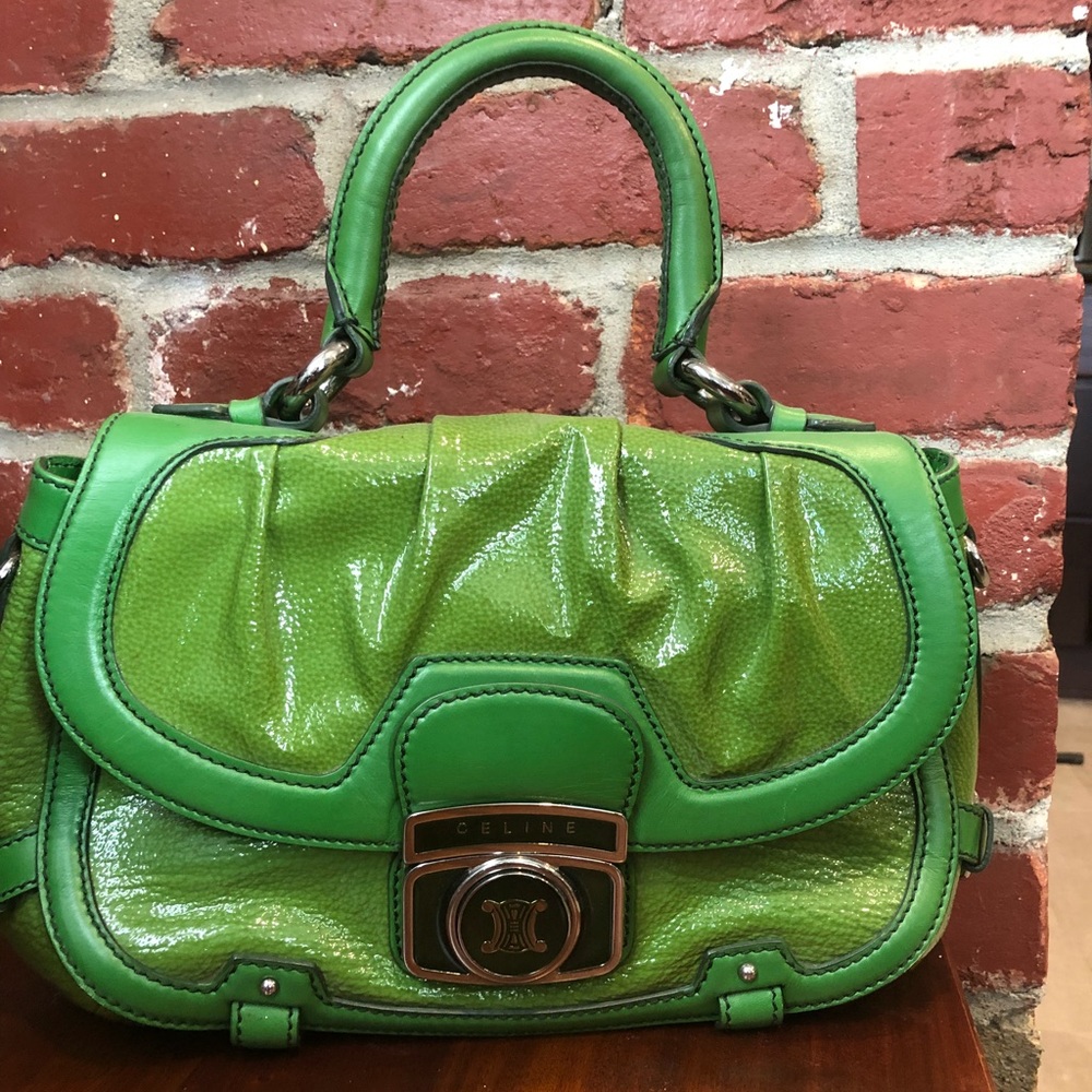Authentic Celine purse in green